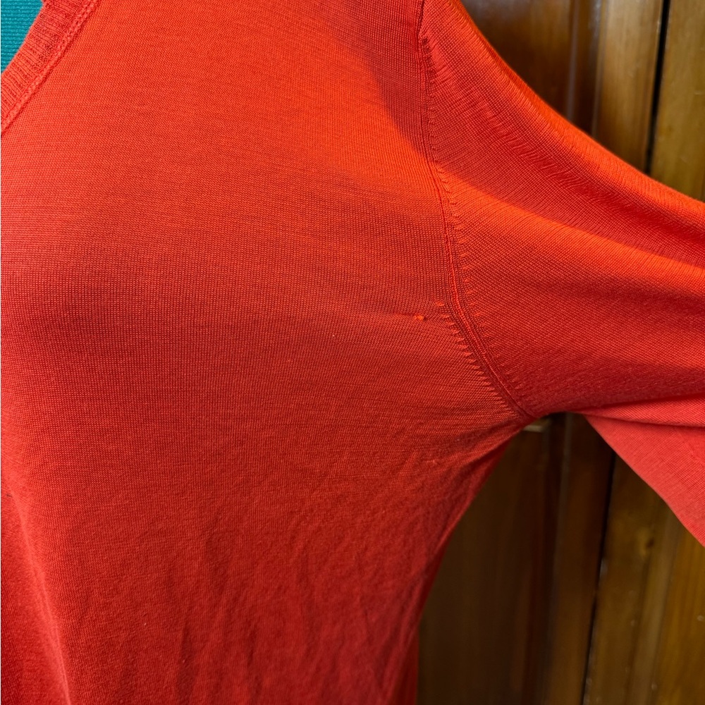 NWT - Marina Rinaldi Voyage Red V-Neck Sweater - Size XL/size 20 - Picture 5 of 16